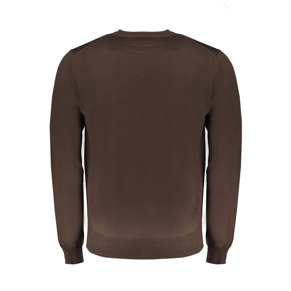 Harmont & Blaine Marrone Wool Men Sweater - Luxe Nova