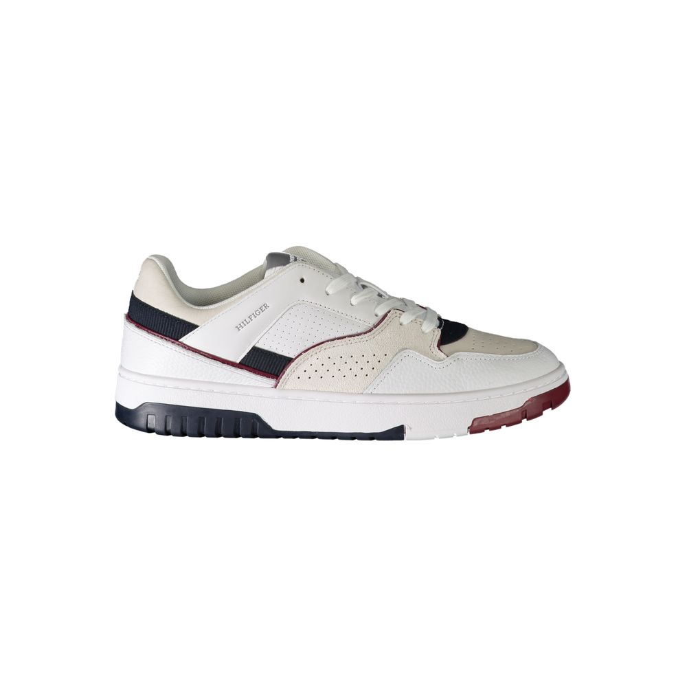 Tommy Hilfiger Bianco Polyurethane Men Sneaker - Luxe Nova