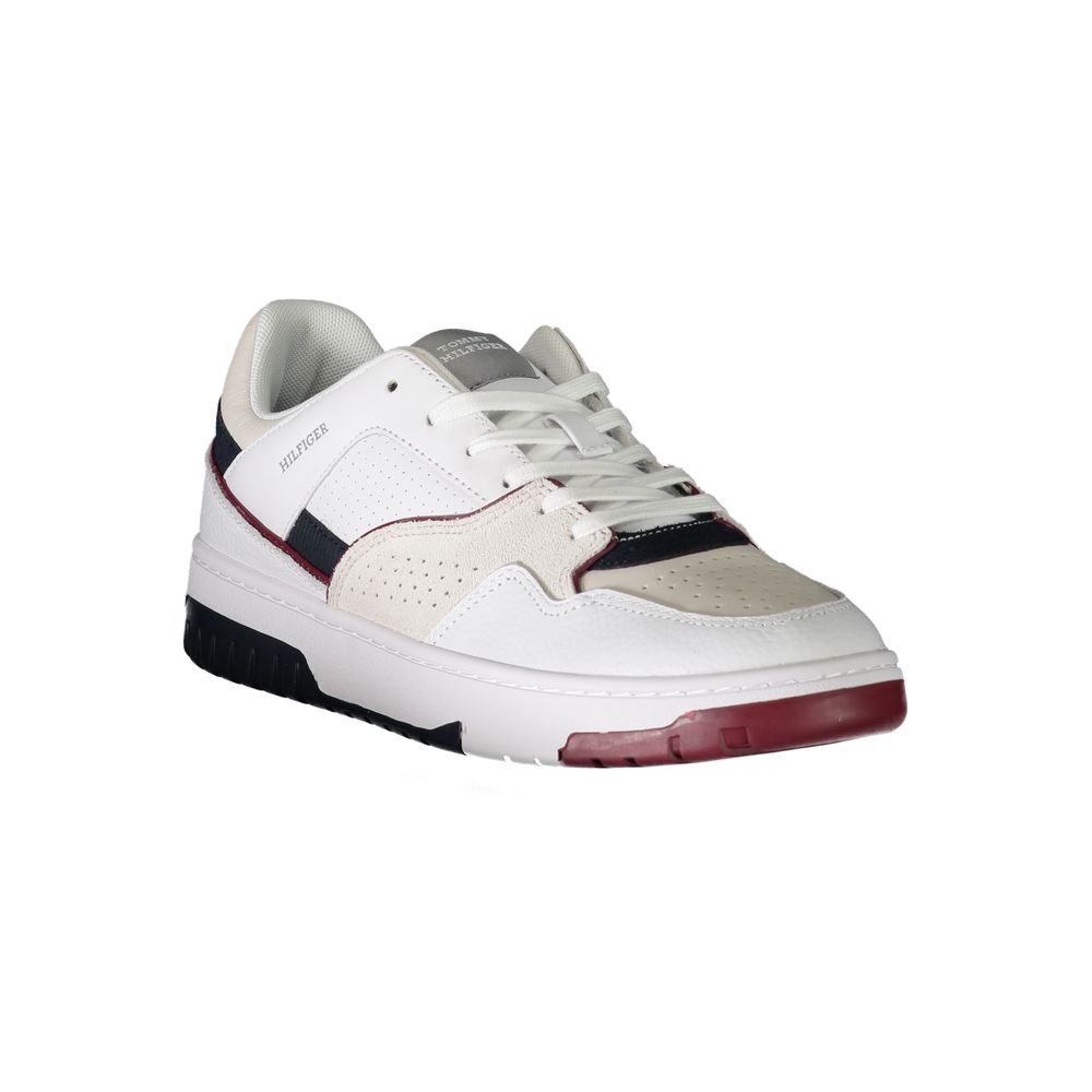 Tommy Hilfiger Bianco Polyurethane Men Sneaker - Luxe Nova