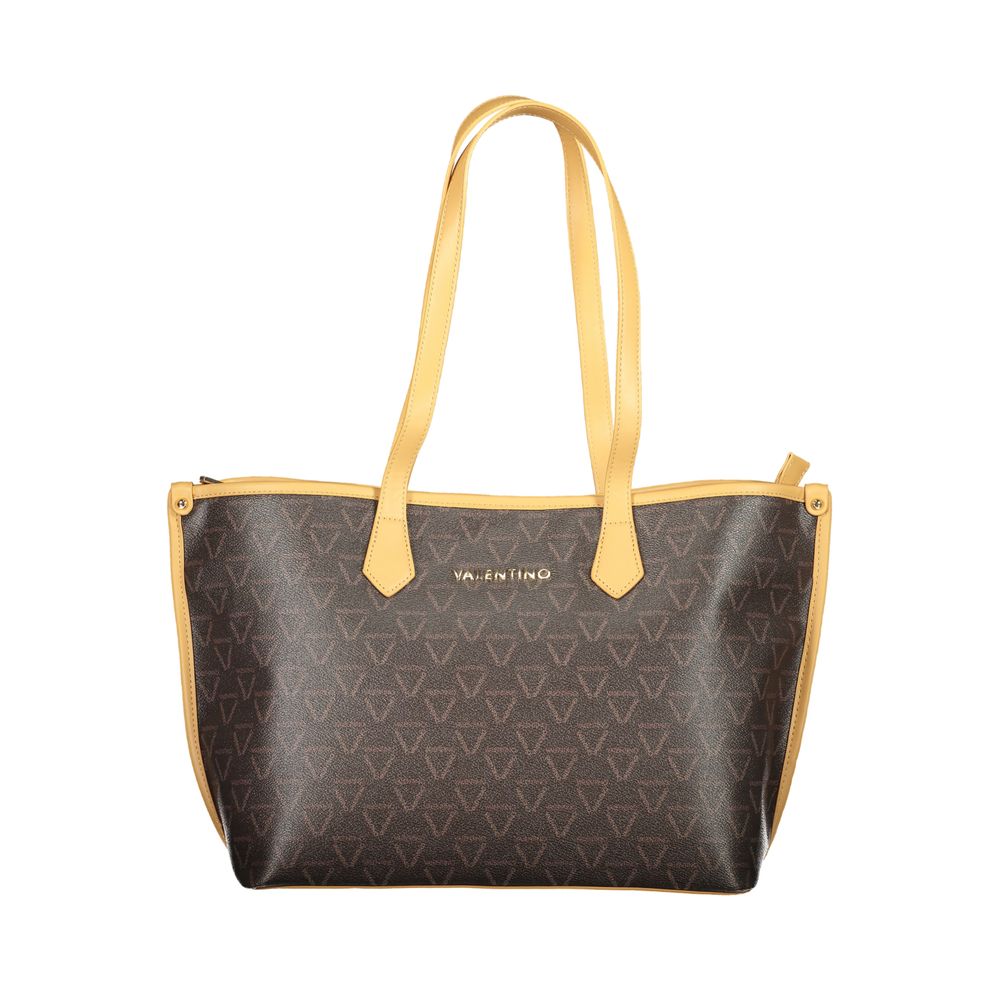 Mario Valentino Marrone Polyurethane Women's Shoulder Bag - Luxe Nova