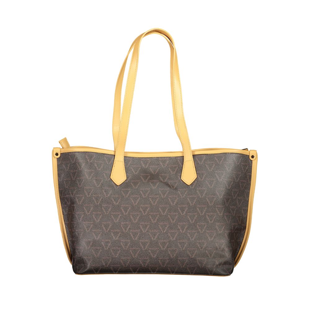Mario Valentino Marrone Polyurethane Women's Shoulder Bag - Luxe Nova