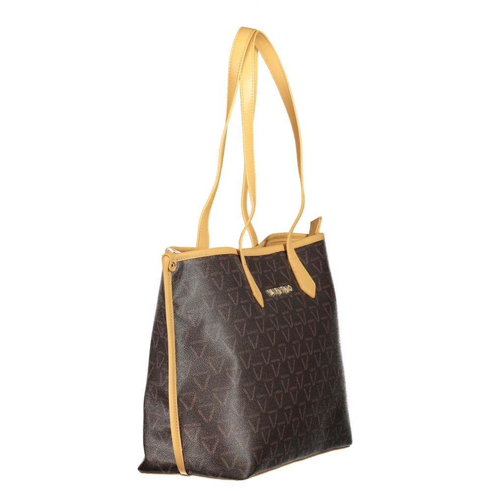 Mario Valentino Marrone Polyurethane Women's Shoulder Bag - Luxe Nova