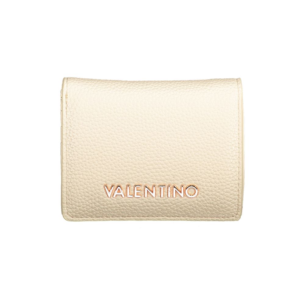 Mario Valentino Beige Polyurethane Women Wallet - Luxe Nova
