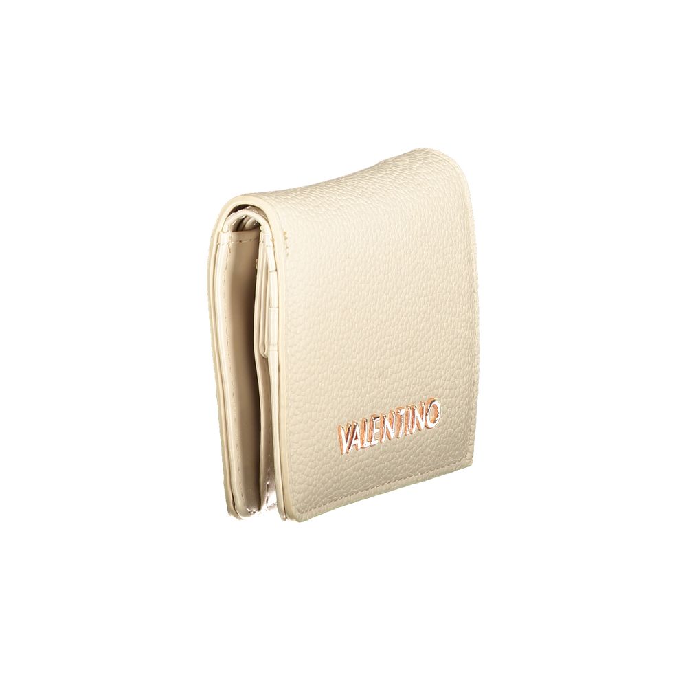 Mario Valentino Beige Polyurethane Women Wallet - Luxe Nova