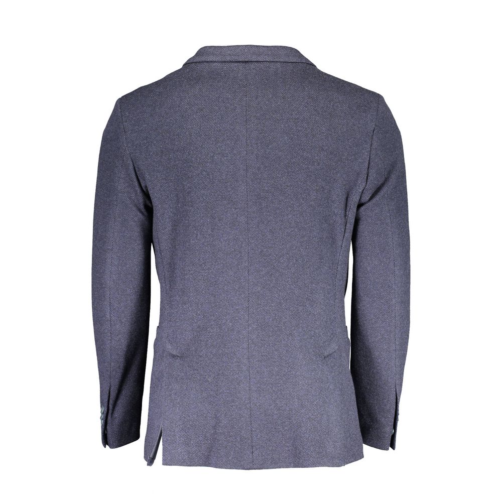 Gant Blue Cotton Blazer Jacket