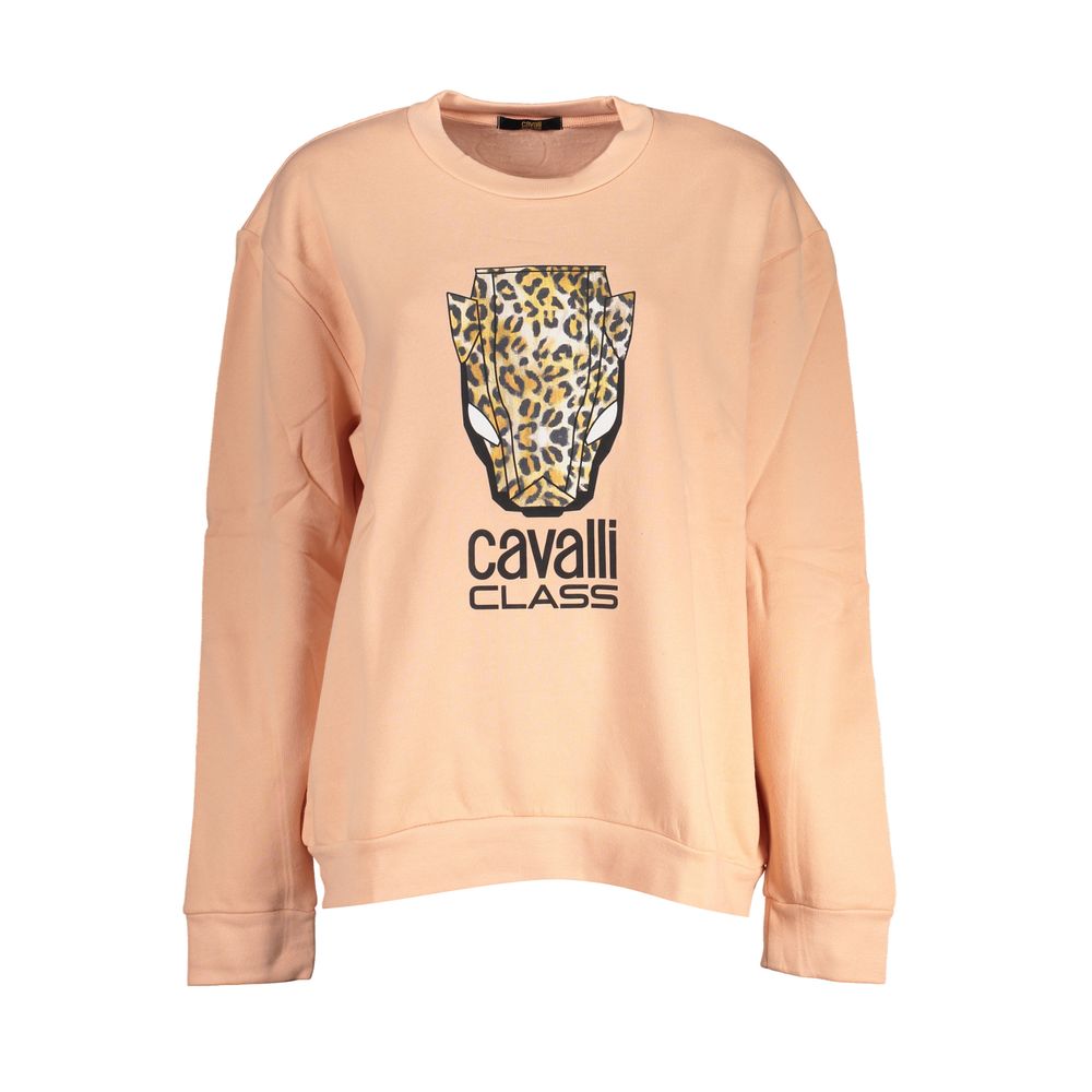 Cavalli Class Rosa Polyester Women Sweatshirt - Luxe Nova