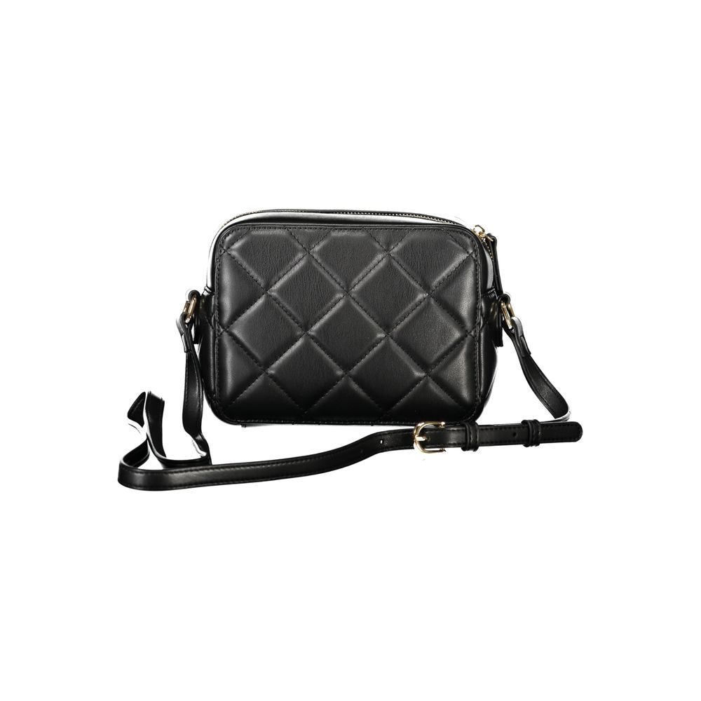 Mario Valentino Black Polyurethane Women Shoulder Bag - Luxe Nova