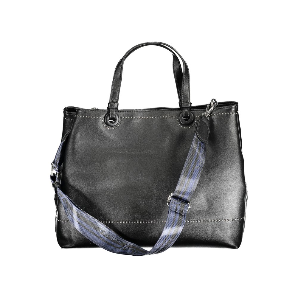 BYBLOS Black Polyurethane Women Handbag