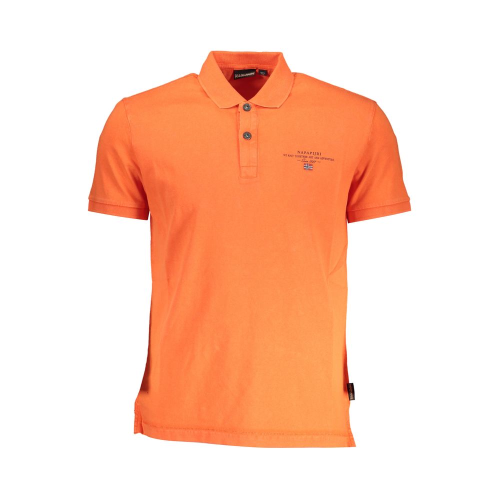 Napapijri Rosso Cotton Men Polo - Luxe Nova