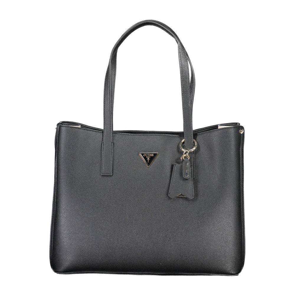 Guess Jeans Black Polyurethane Women Shoulder Bag - Luxe Nova