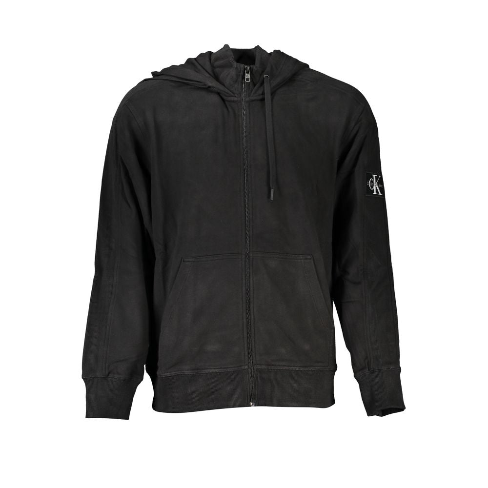 Calvin Klein Black Cotton Men's Sweatshirt - Luxe Nova