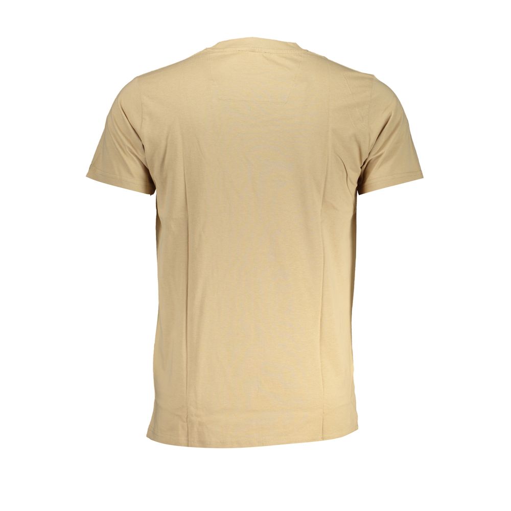Cavalli Class Beige Cotton Men T-Shirt - Luxe Nova