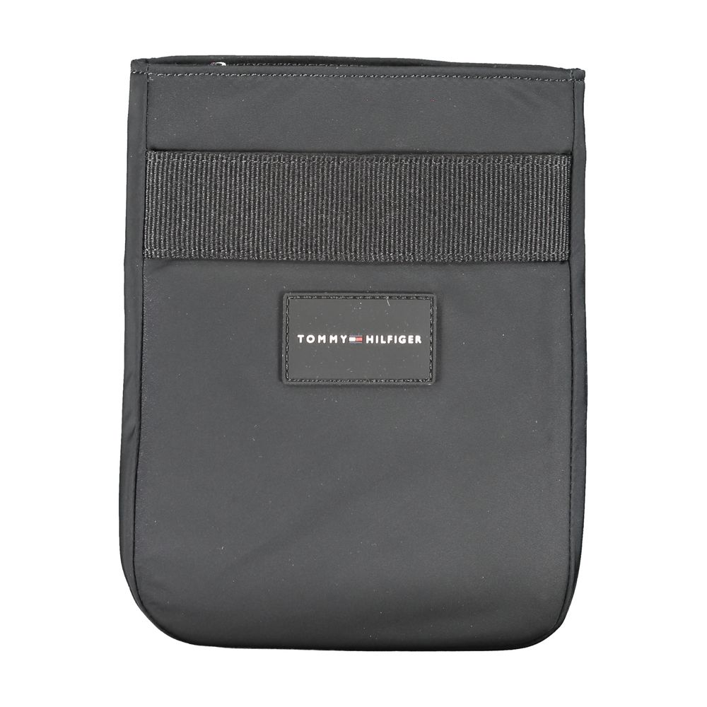 Tommy Hilfiger Black Polyester Men's Shoulder Bag - Luxe Nova