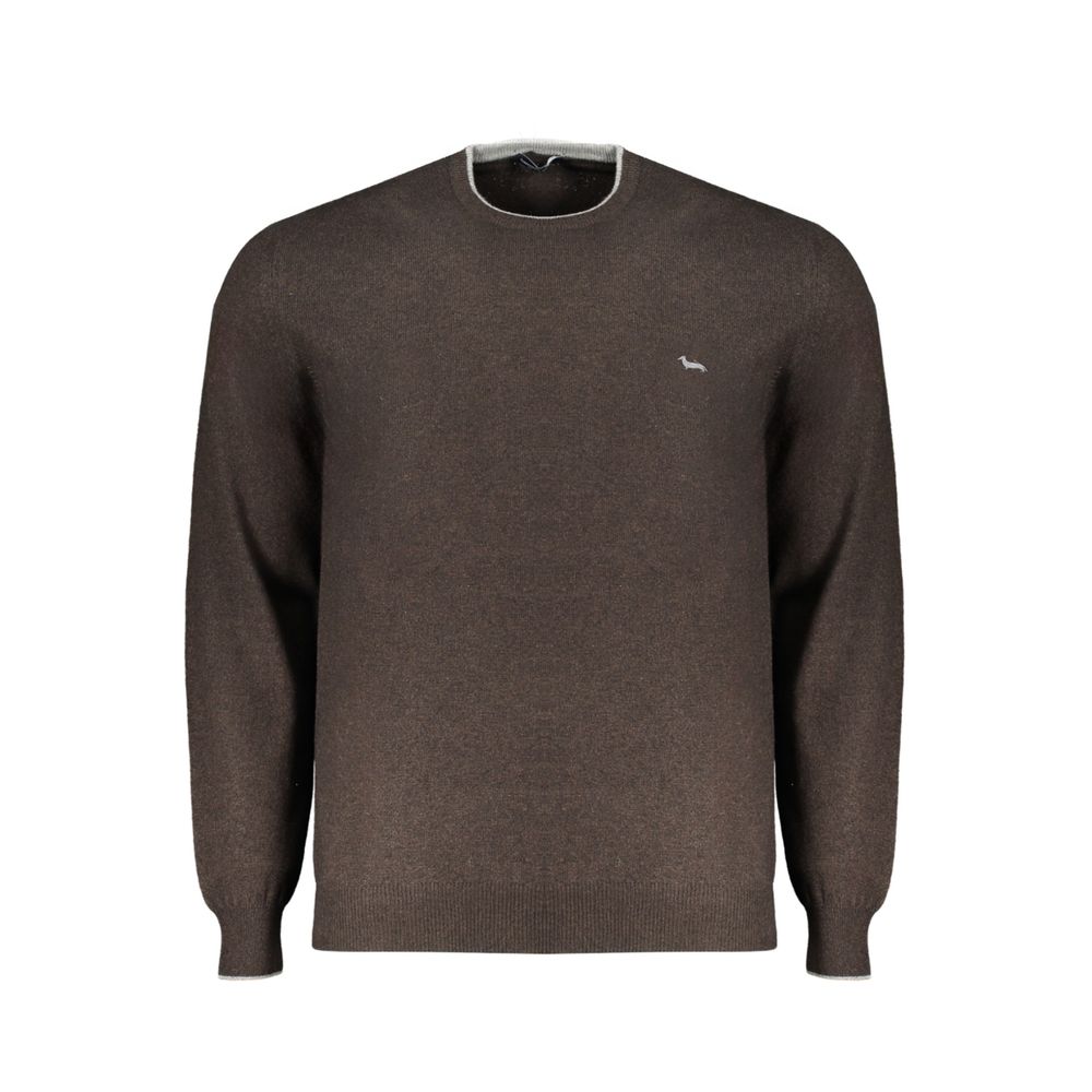 Harmont & Blaine Marrone Wool Men Sweater - Luxe Nova