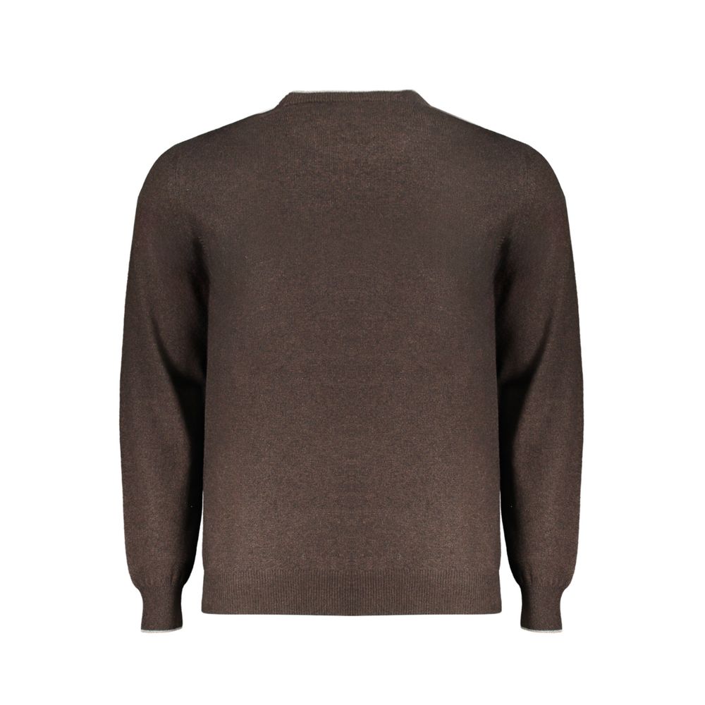 Harmont & Blaine Marrone Wool Men Sweater - Luxe Nova