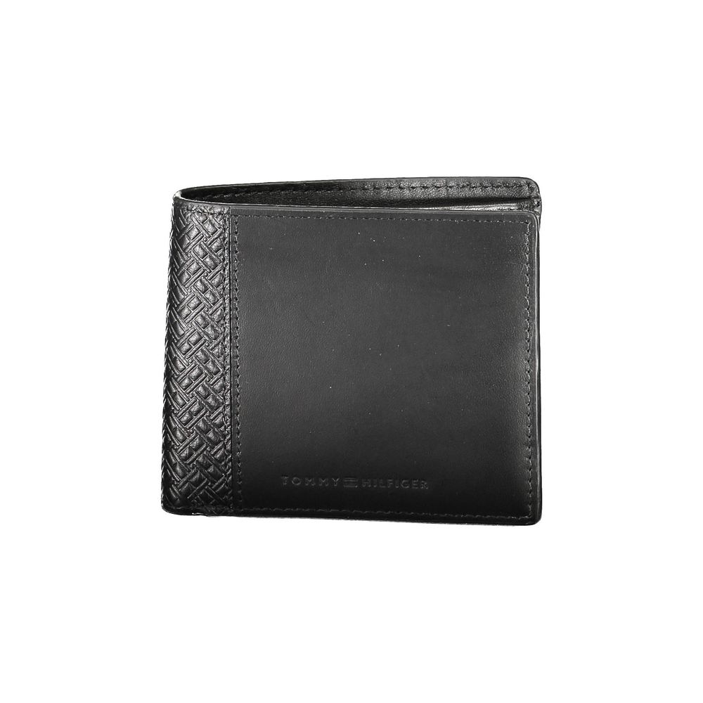 Tommy Hilfiger Black Leather Men Wallet - Luxe Nova