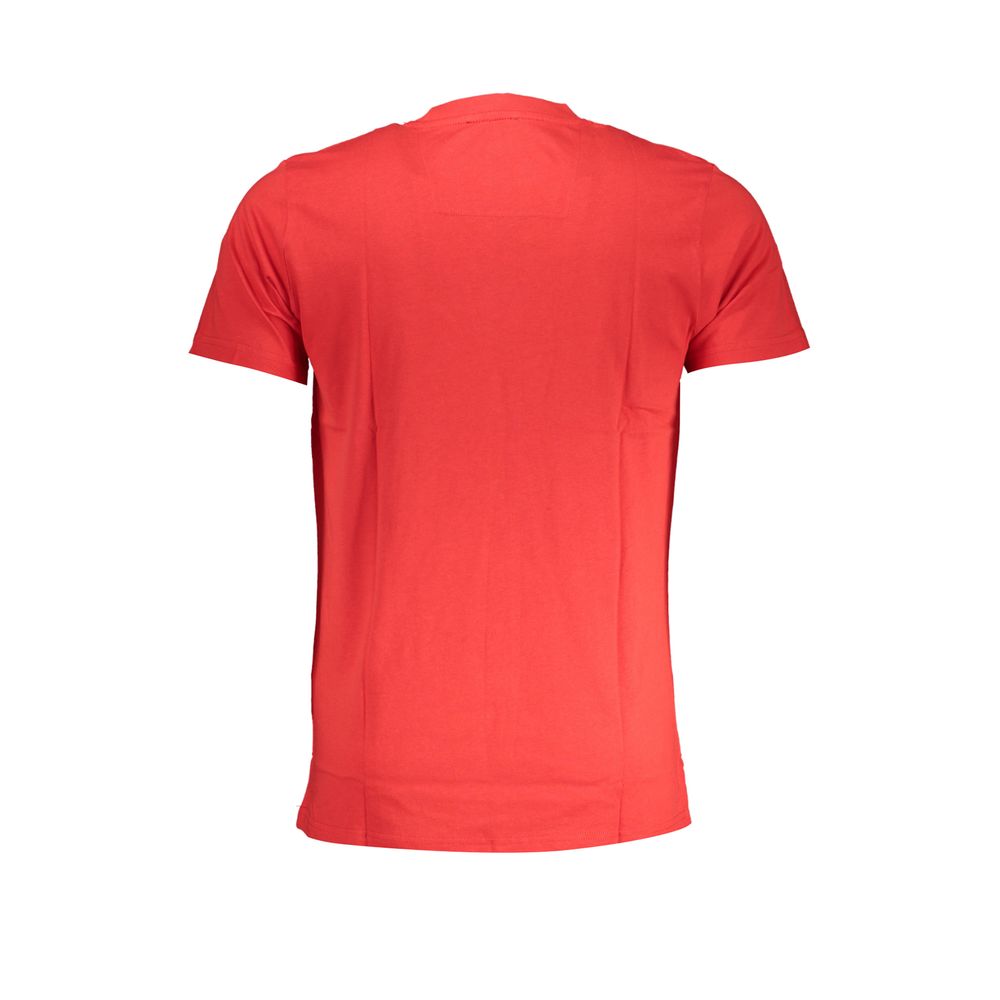 Cavalli Class Red Cotton Men T-Shirt - Luxe Nova