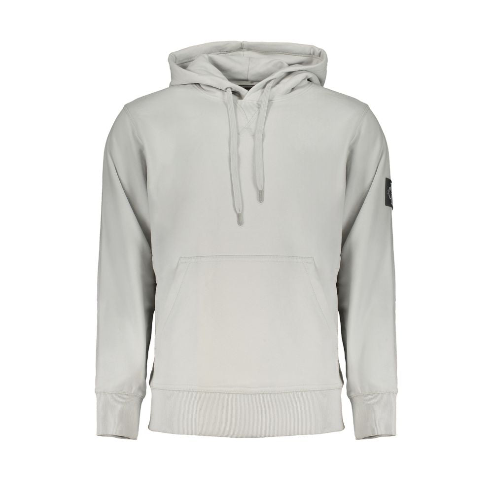 Calvin Klein Grigio Cotton Men's Sweatshirt - Luxe Nova