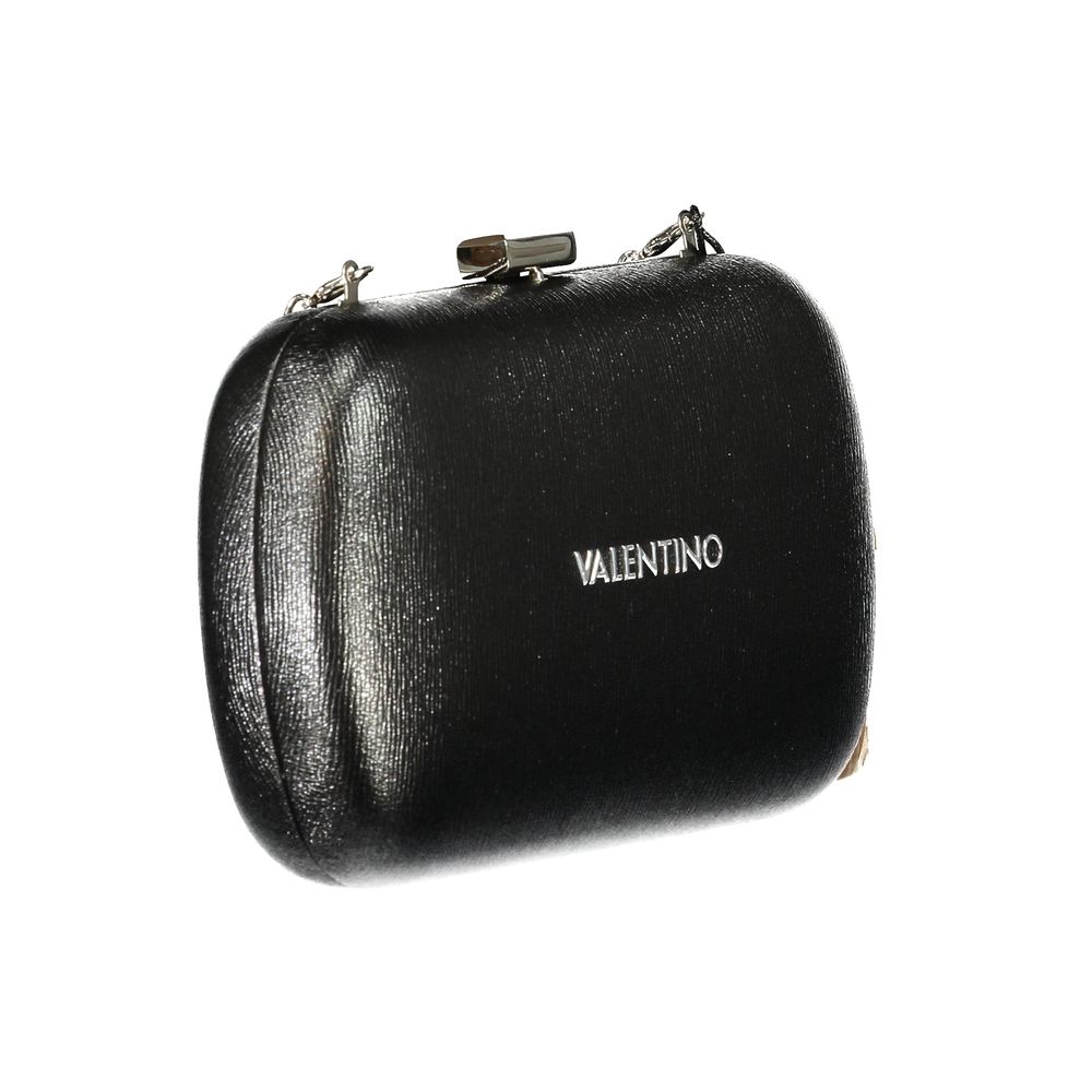 Mario Valentino Black Polyurethane Women Handbag - Luxe Nova