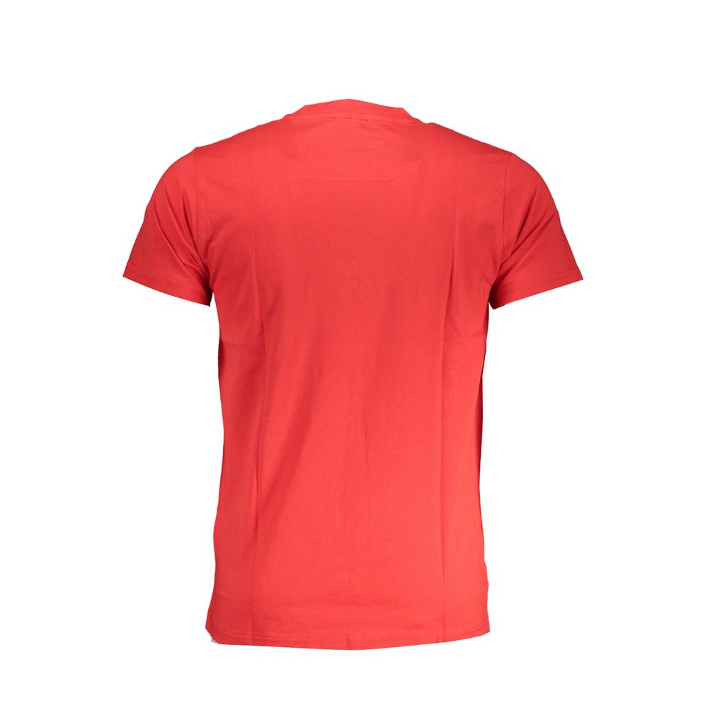 Cavalli Class Rosso Cotton Men T-Shirt - Luxe Nova