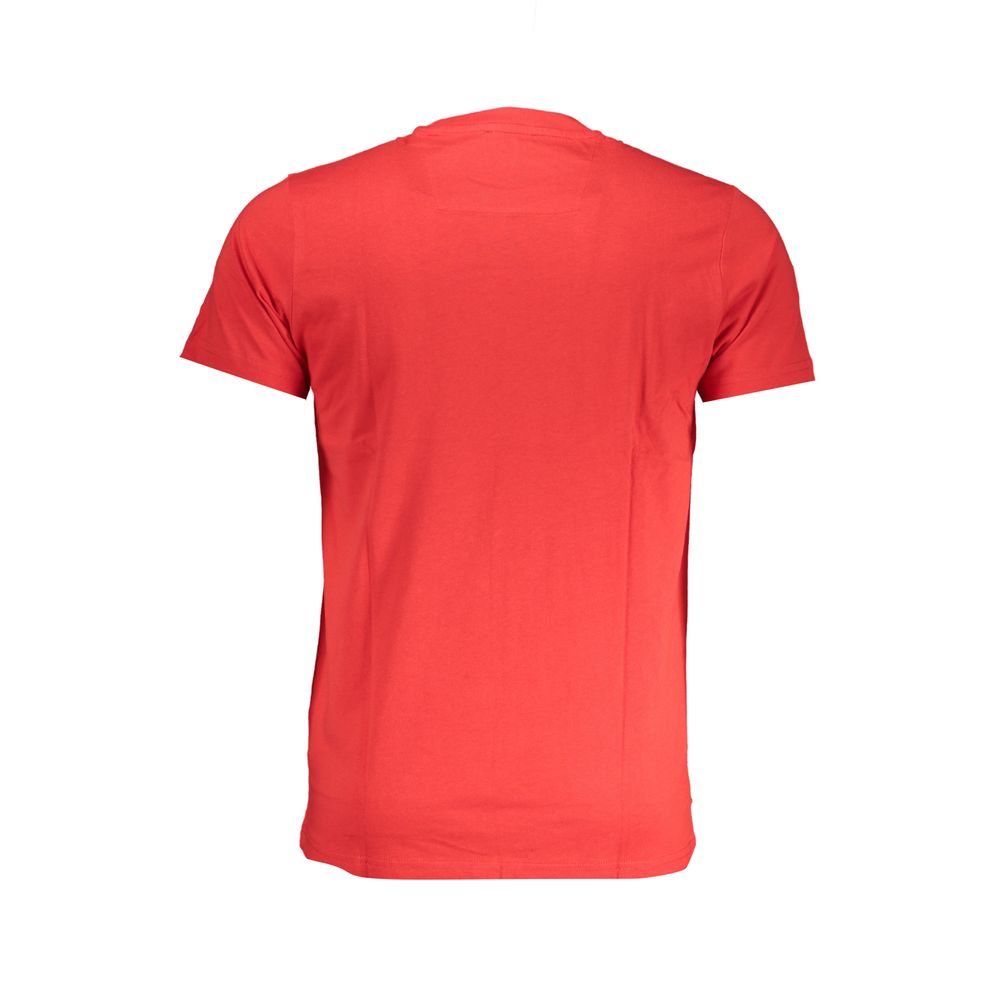 Cavalli Class Rosso Cotton Men T-Shirt - Luxe Nova