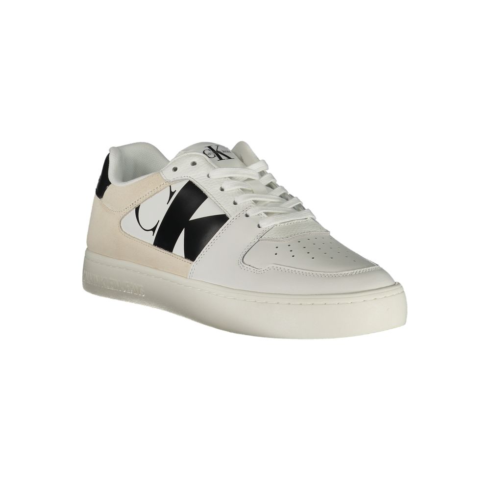 Calvin Klein Bianco Polyurethane Men Sneaker - Luxe Nova