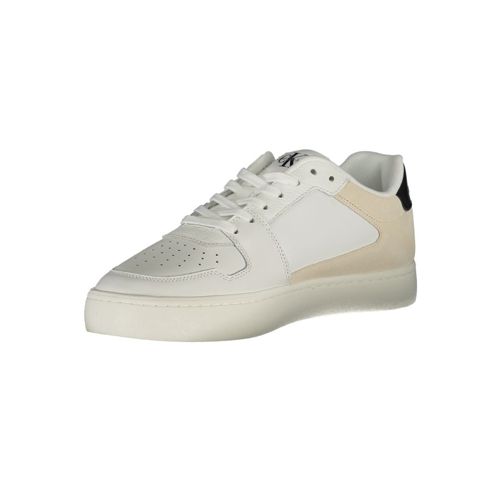 Calvin Klein Bianco Polyurethane Men Sneaker - Luxe Nova