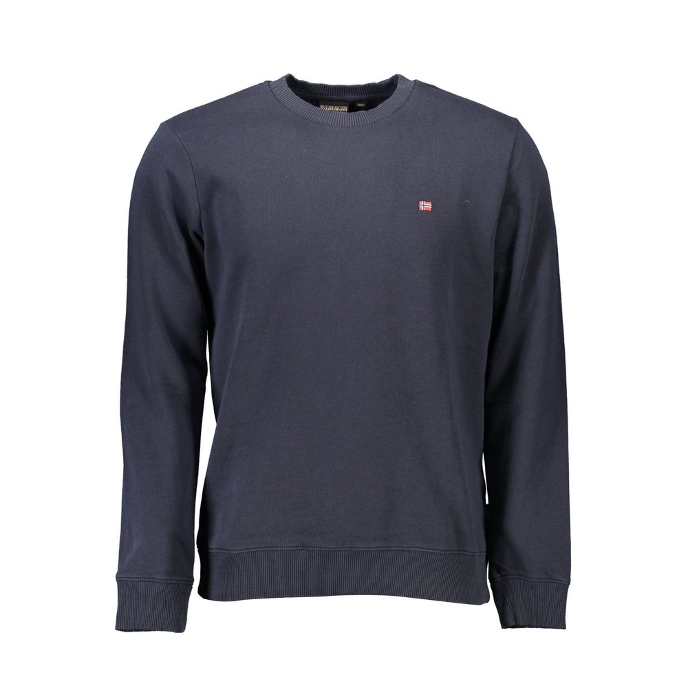 Napapijri Blue Cotton Men's Sweatshirt - Luxe Nova