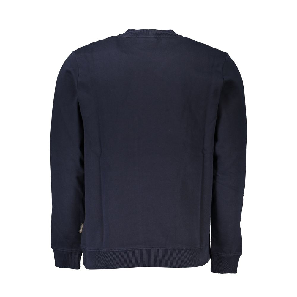 Napapijri Blue Cotton Men's Sweatshirt - Luxe Nova