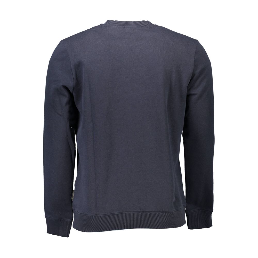 Napapijri Blue Cotton Men's Sweatshirt - Luxe Nova