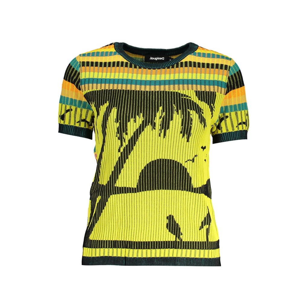 Desigual Giallo Viscosa Women's Sweater - Luxe Nova