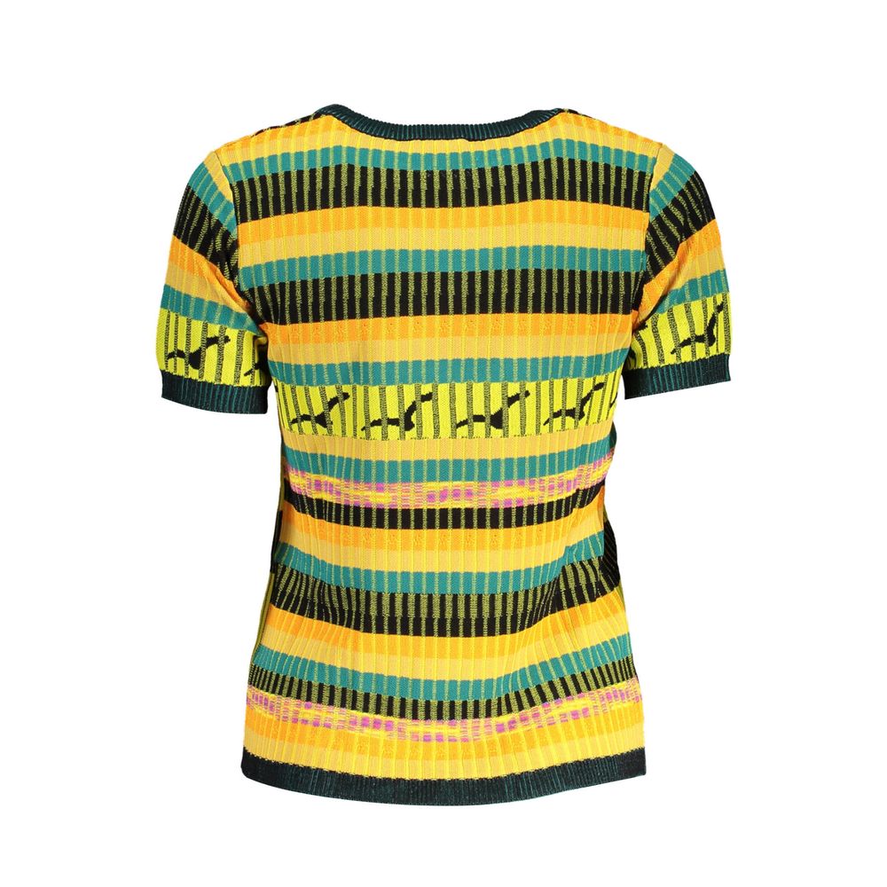 Desigual Giallo Viscosa Women's Sweater - Luxe Nova
