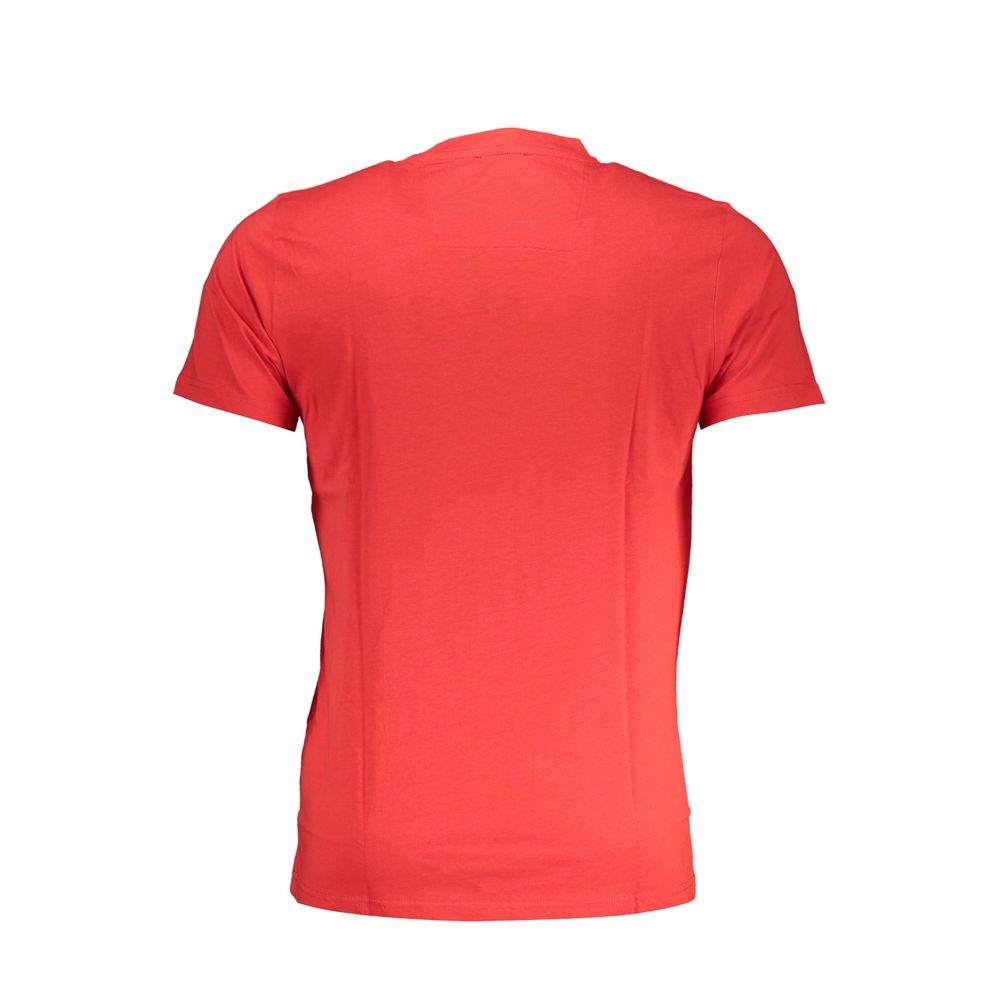 Cavalli Class Red Cotton Men T-Shirt - Luxe Nova