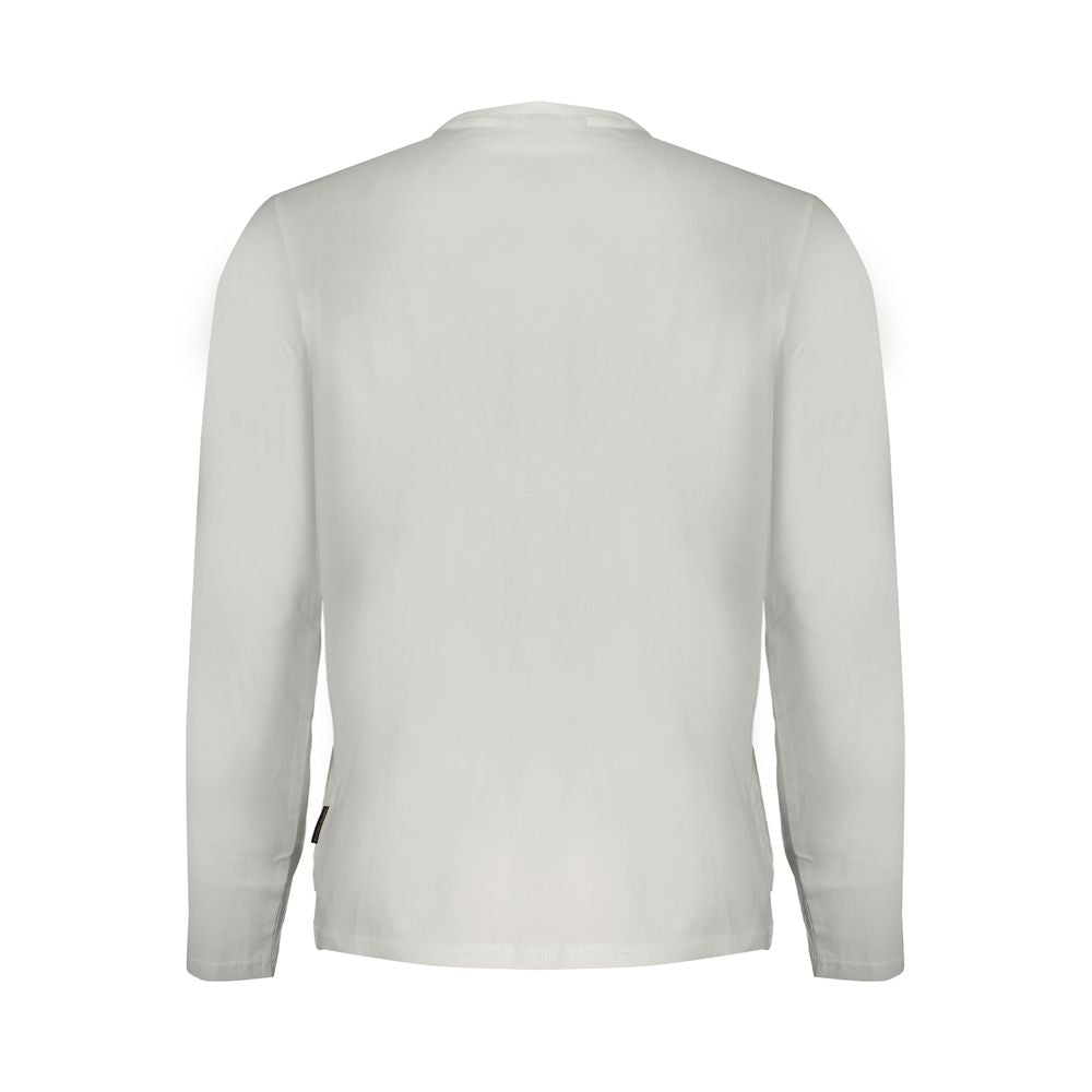 Napapijri White Cotton Men T-Shirt - Luxe Nova