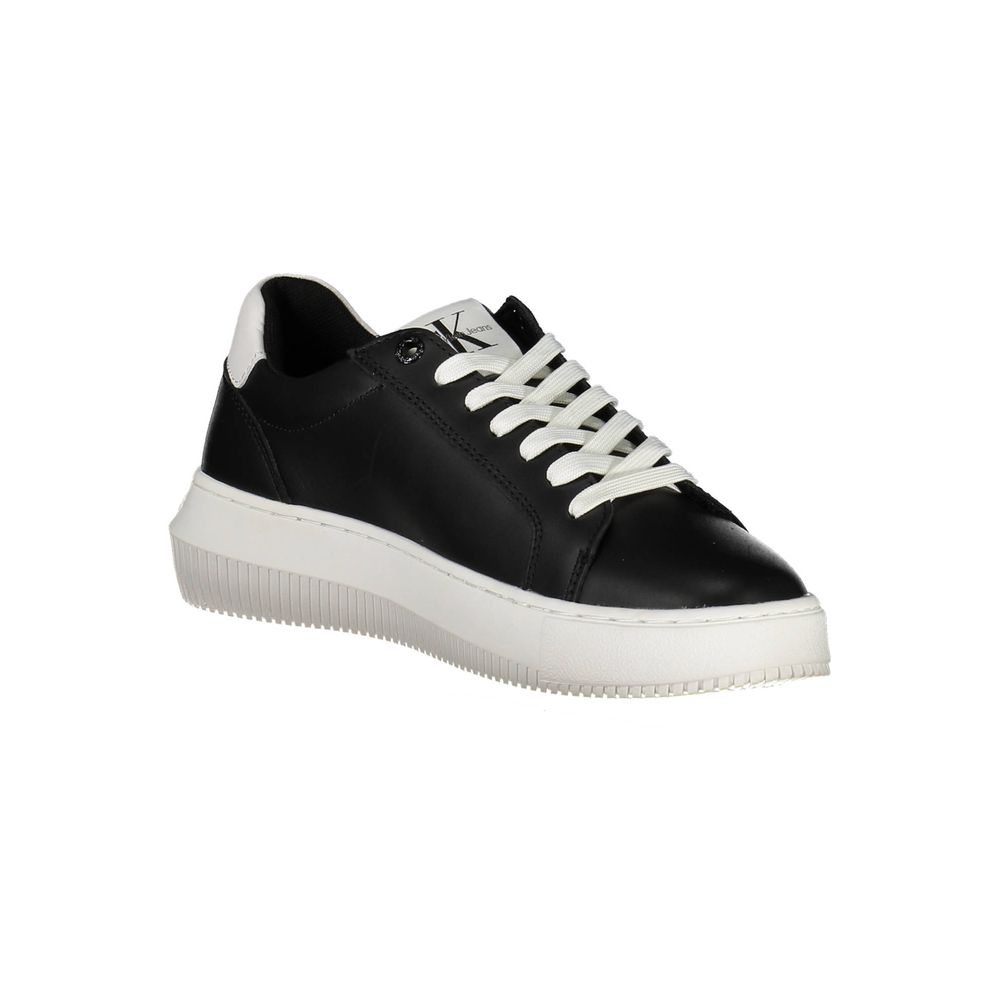 Calvin Klein Black Leather Women Sneaker - Luxe Nova