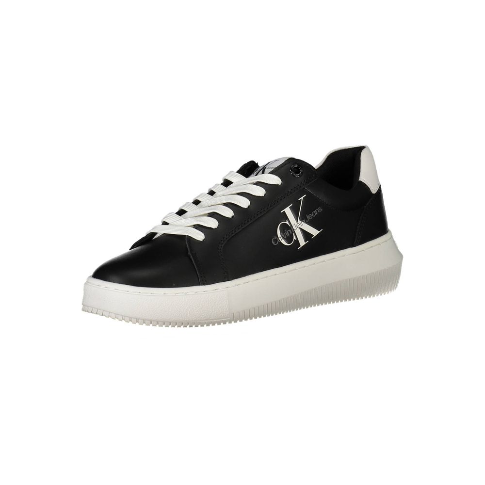 Calvin Klein Black Leather Women Sneaker - Luxe Nova