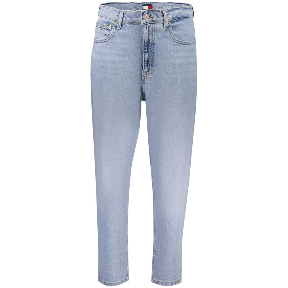Tommy Hilfiger Azzurro Cotton Women's High-Waisted Jean - Luxe Nova