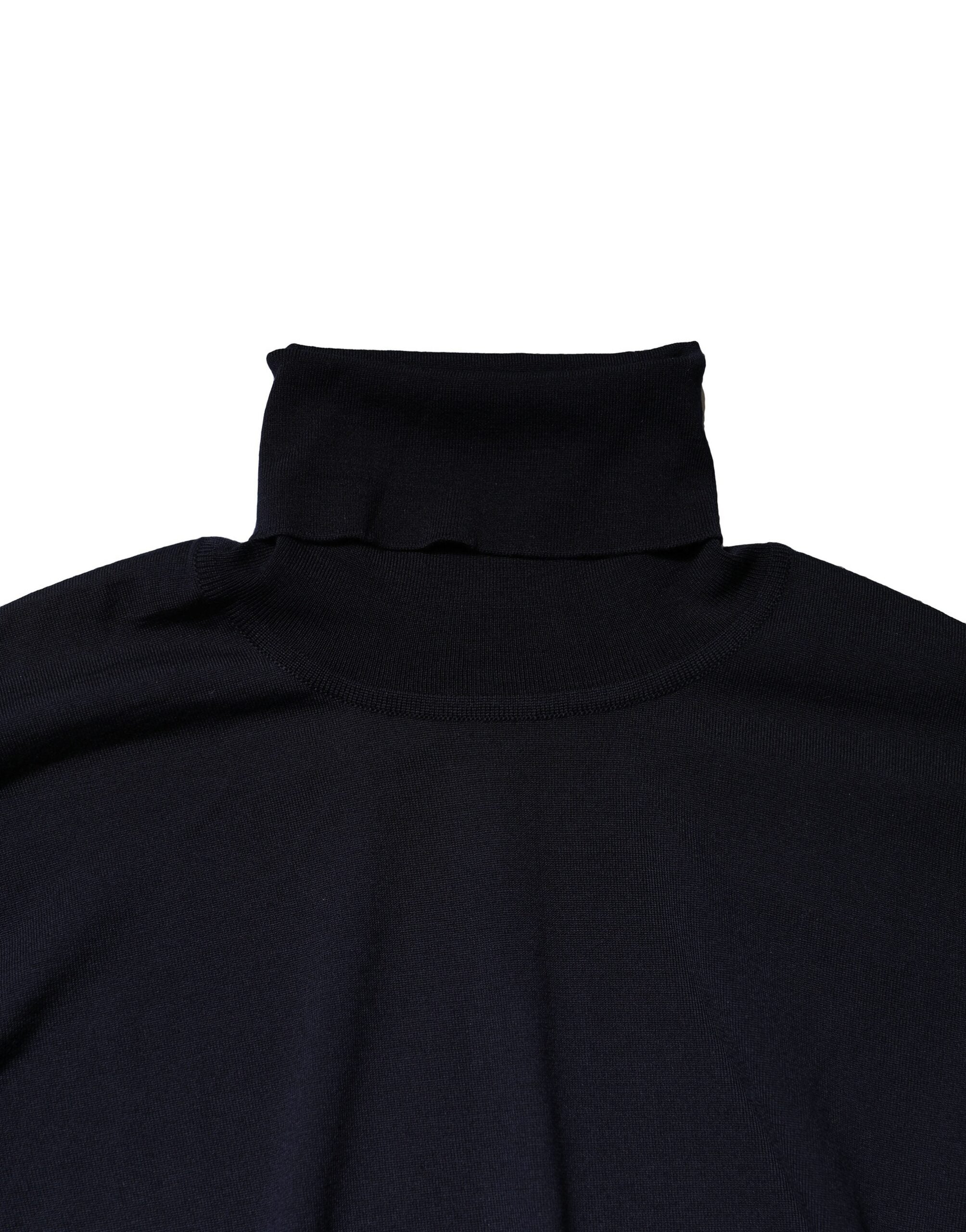 Dolce & Gabbana Blue Long Sleeve Turtleneck Pullover Sweater