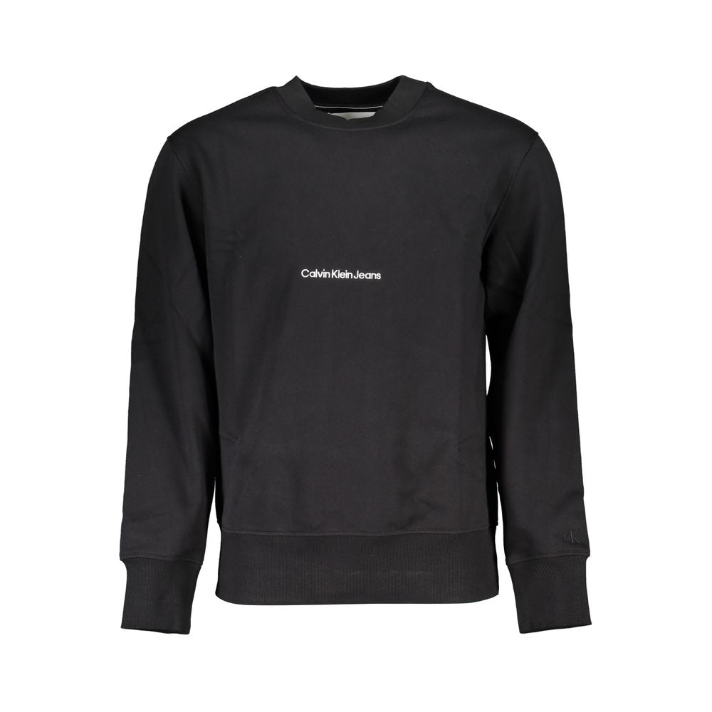 Calvin Klein Black Cotton Men's Sweatshirt - Luxe Nova