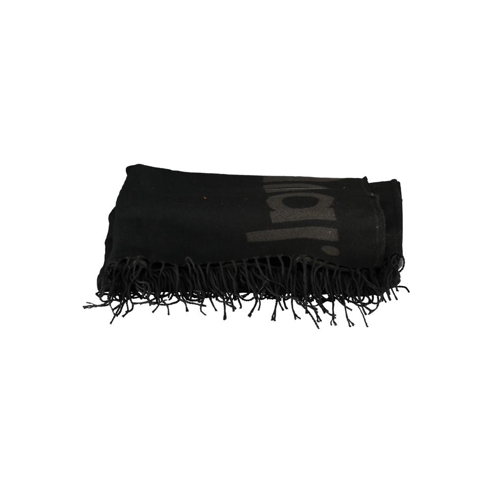 Desigual Black Polyester Women Poncho - Luxe Nova