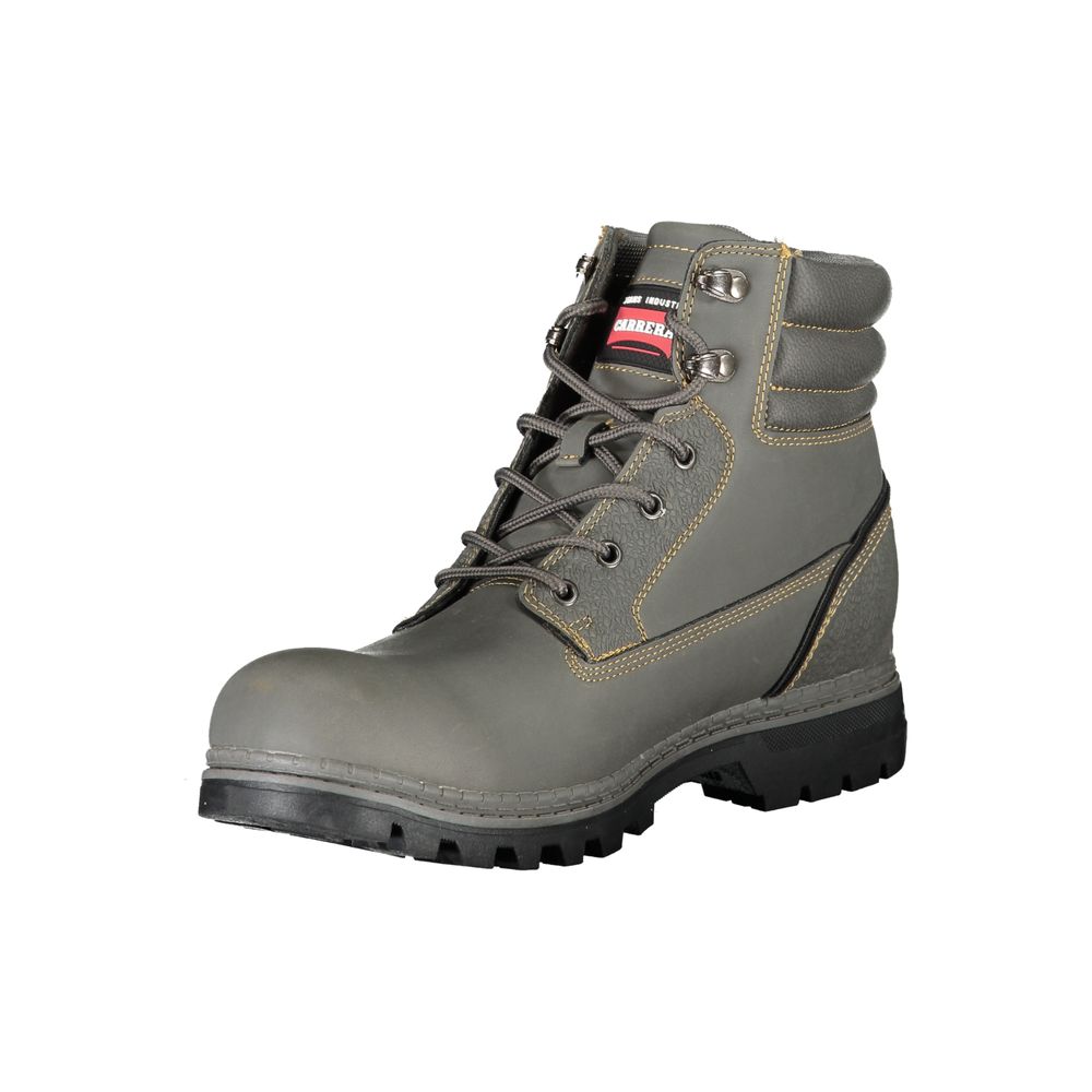 Carrera Grigio Poliuretano Men Ankle Boot - Luxe Nova