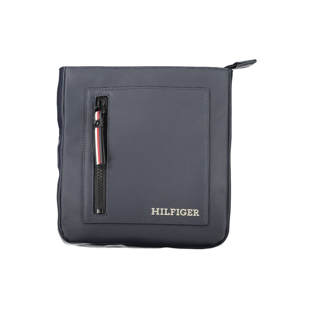 Tommy Hilfiger Navy Polyurethane Men's Shoulder Bag - Luxe Nova