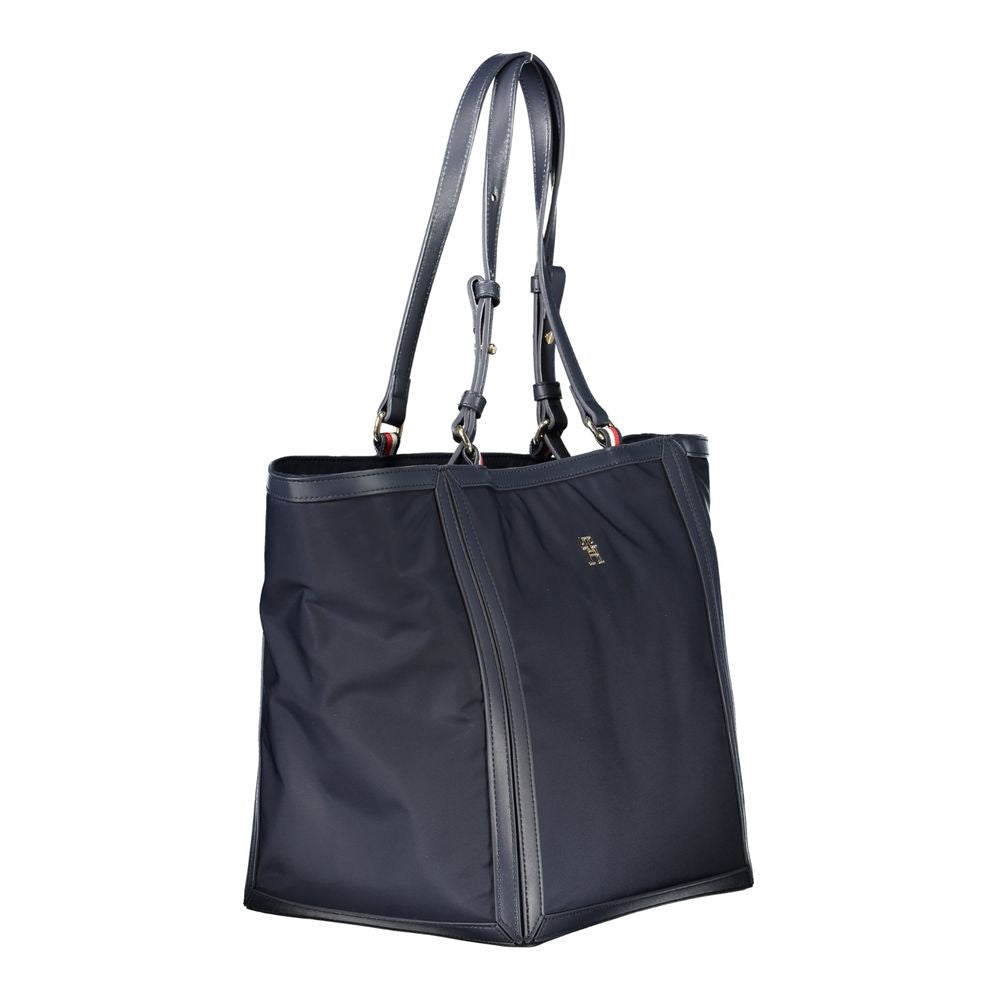 Tommy Hilfiger Blue Polyester Women Handbag - Luxe Nova