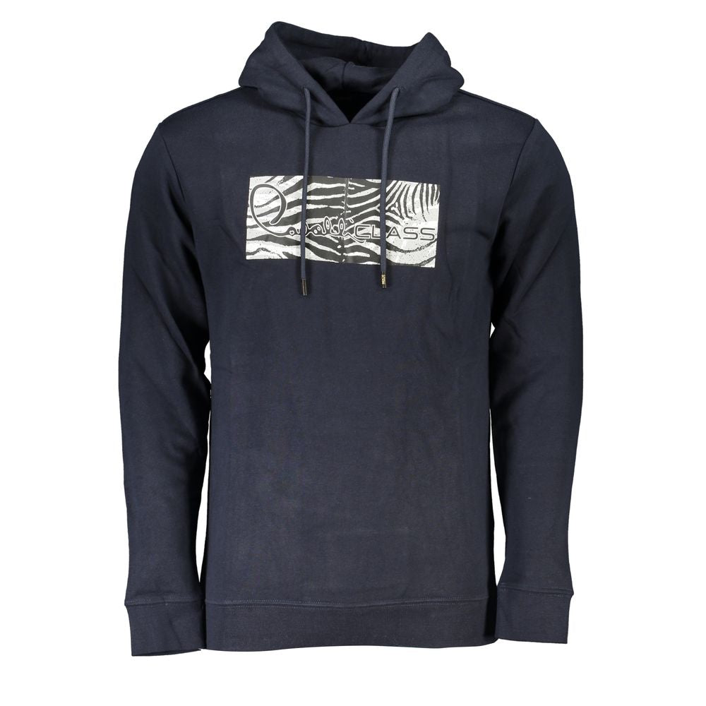 Cavalli Class Blue Cotton Men's Sweatshirt - Luxe Nova