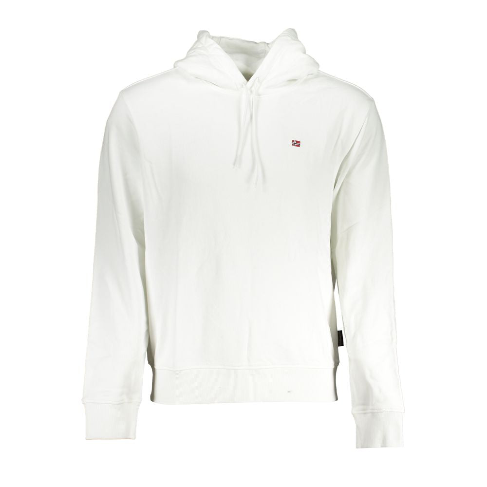 Napapijri White Cotton Men Sweater - Luxe Nova