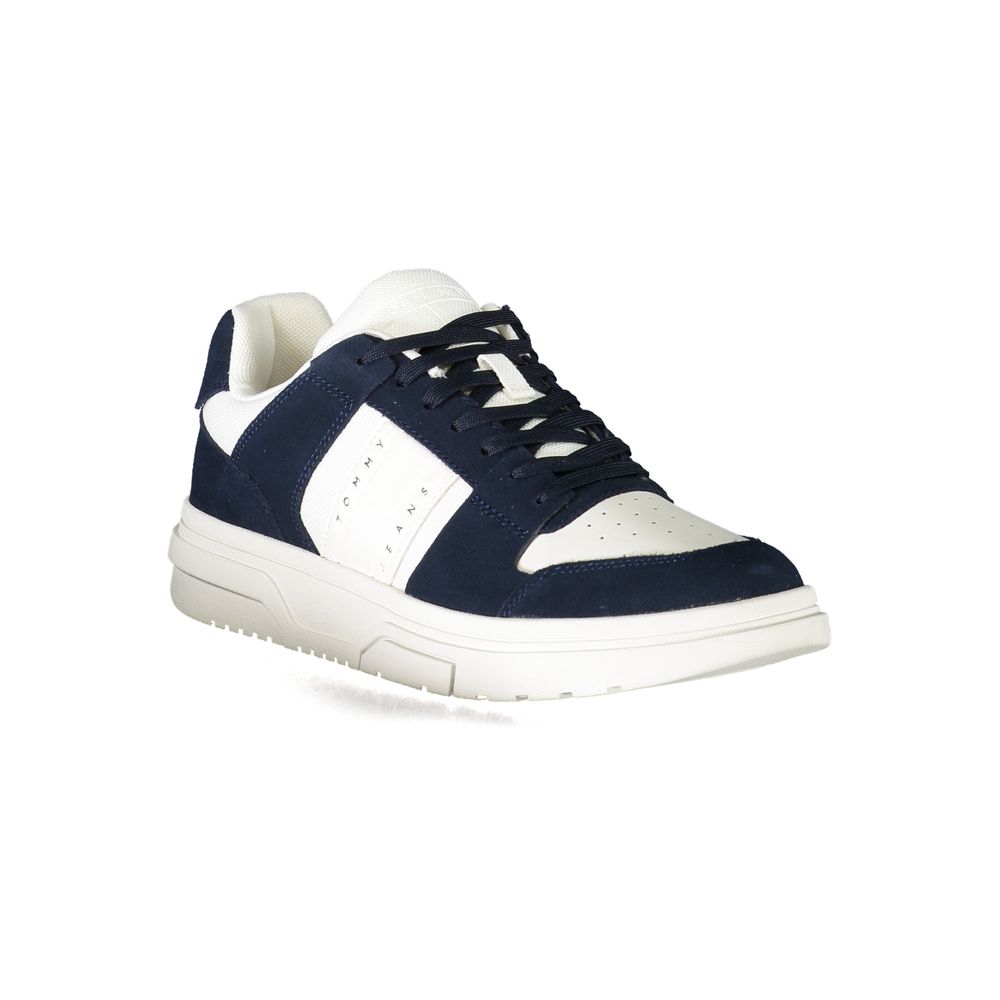 Tommy Hilfiger Blue Polyurethane Men Sneaker - Luxe Nova