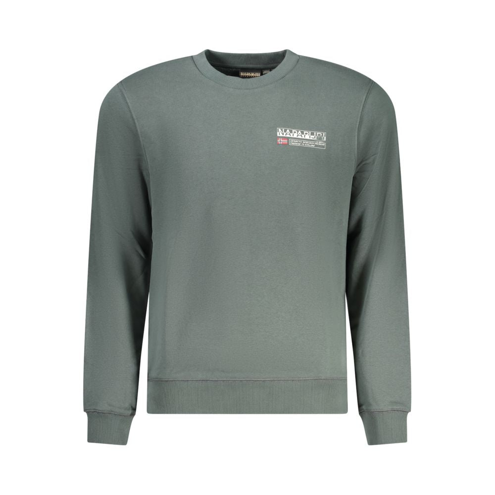Napapijri Verde Cotton Men Sweatshirt - Luxe Nova