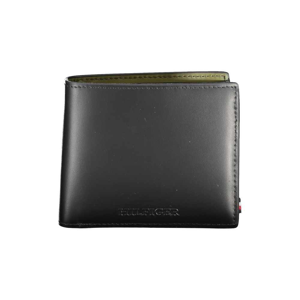 Tommy Hilfiger Black Leather Men's Wallet - Luxe Nova