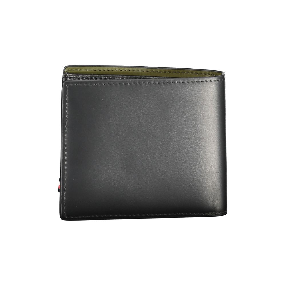 Tommy Hilfiger Black Leather Men's Wallet - Luxe Nova