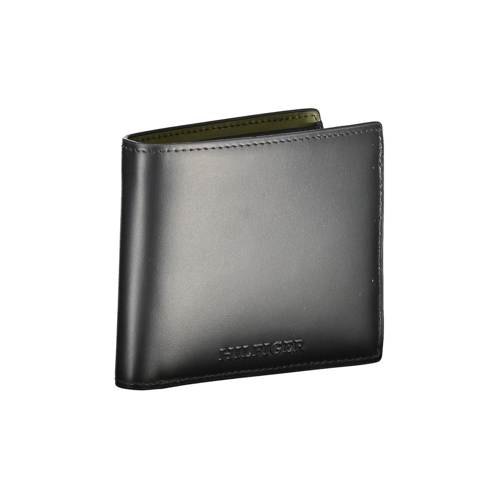 Tommy Hilfiger Black Leather Men's Wallet - Luxe Nova